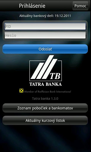 Android - aplikácia Tatra banka 1