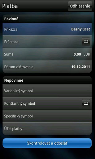Android - aplikácia Tatra banka 4